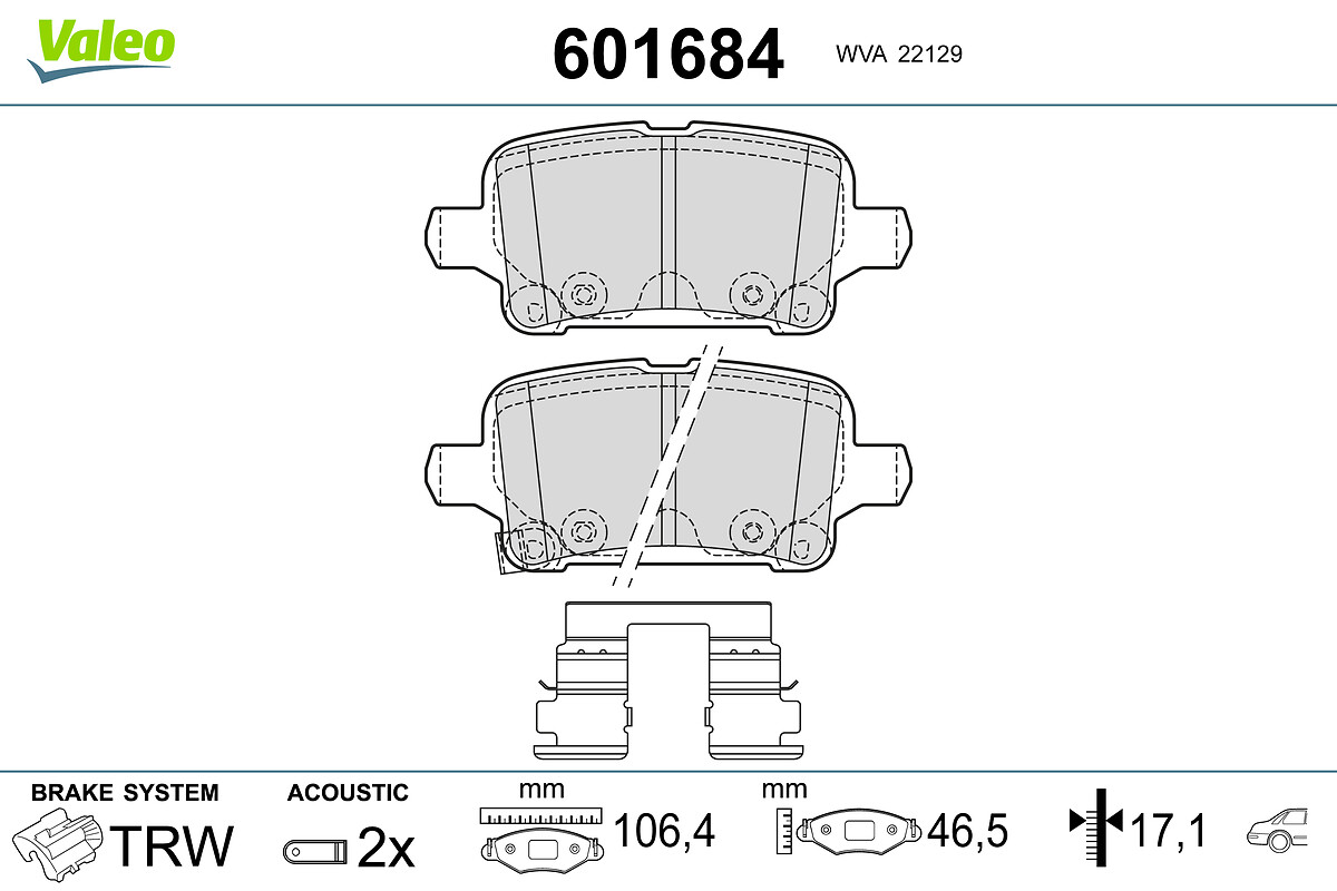 BRAKE PADS OPEL ASTRA K RR